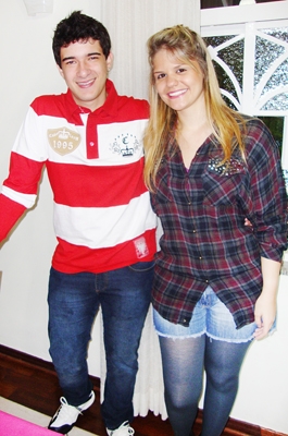 Adonis Augusto de O. Caleiro (aniversariante de hoje) e a amada Ana Emília P. Cordeiro